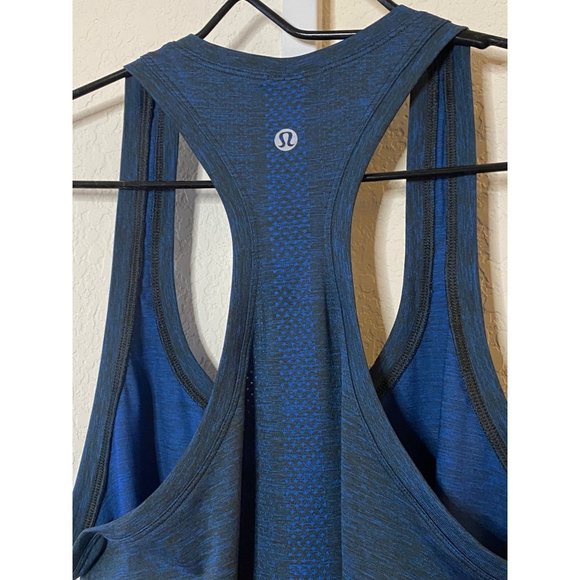 New Lululemon Swiftly Tech Racerback 2.0 *Race Wild Bluebell/Graphite Grey Sz 8 - Picture 7 of 7